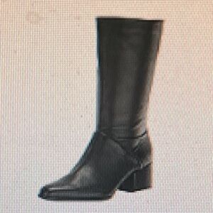 FRANCO SARTO BlLACK JAXINE MID CALF BOOT